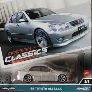 2021 HOT WHEELS, PREMIUM REAL RIDERS, '98 TOYOTA ALTEZZA, MINT IN THE PACKAGE!!!